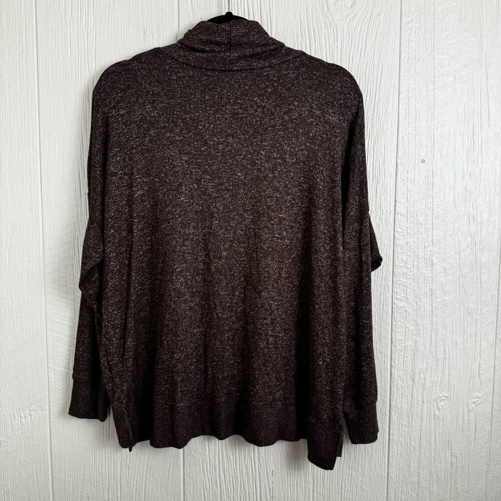 Sunday Citizen Chocolate Brown Cowl Cosset Relaxed Turtleneck Sweater Sz Small - Picture 4 of 9